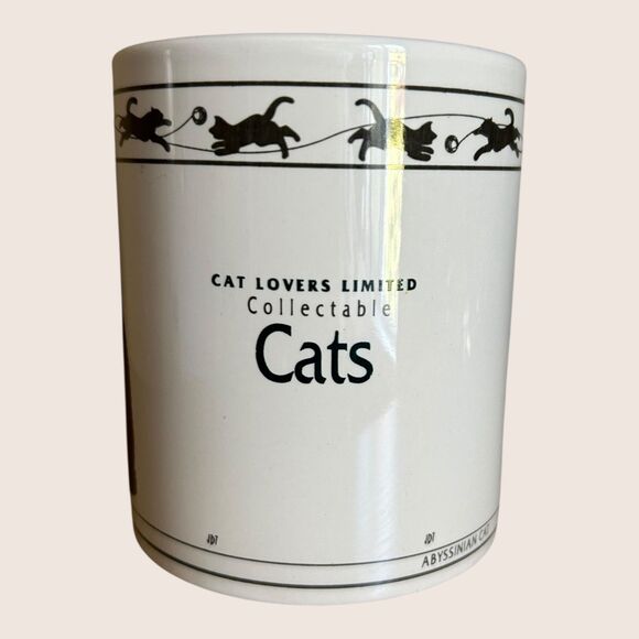 😻 VTG CAT LOVERS LIMITED BROWN MACKEREL TABBY SIBERIAN & ABYSSINIAN 12 OZ - Picture 3 of 6